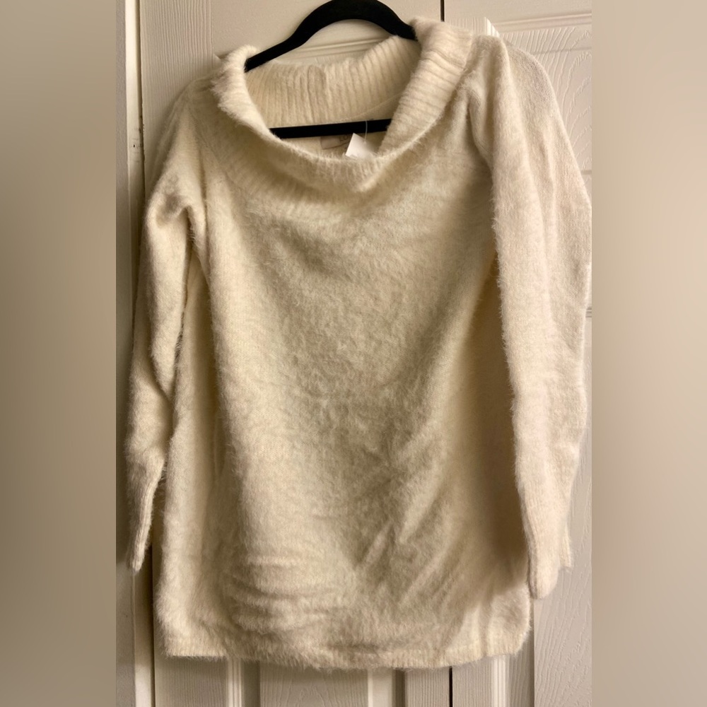 NWT LOFT LDS MEDIUM BEAUTIFUL SUPER SOFT FUNNEL NECK LONG SLEEVE SWEATER!!!